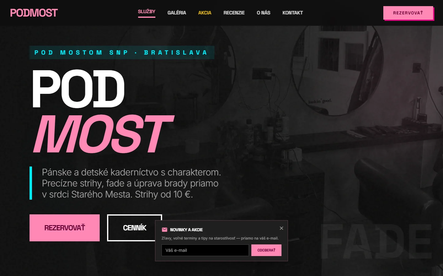 Spletna stran PodMost